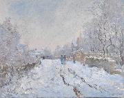 Claude Monet Snow at Argenteuil Sweden oil painting artist